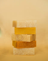 Stack of 5 bars of Dandle handmade soap